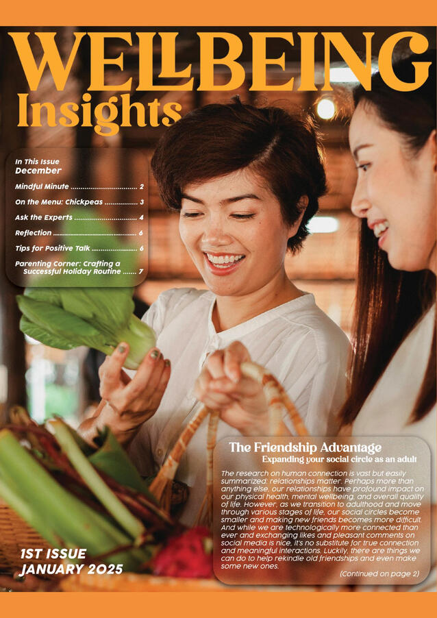 Wellbeing Insights Magazine Cover Wellbeing Insights Magazine Cover