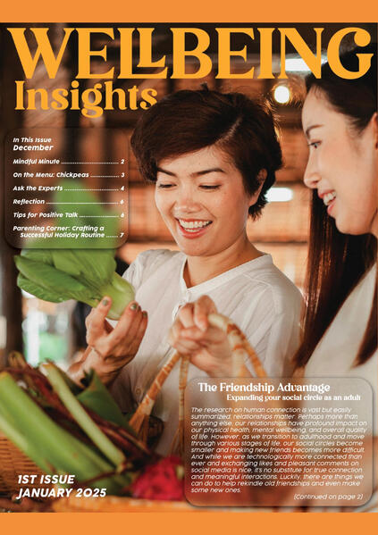 Wellbeing Insights Magazine Cover Wellbeing Insights Magazine Cover